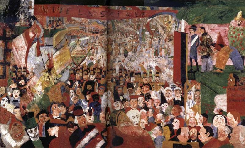 James Ensor The Entry of Christ into Brussels Germany oil painting art